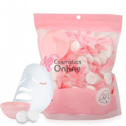 Masca faciala din TNT absorbant pentru tratamente, set 22 bucati + 1 Bol din plastic USTAR